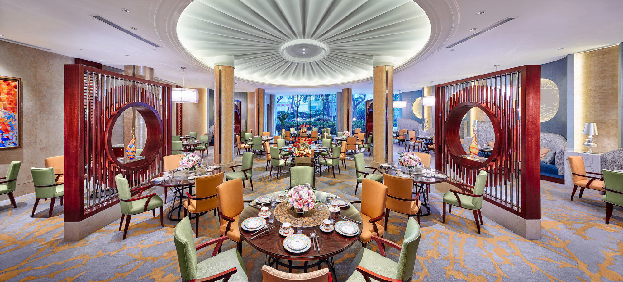 نانجينغ فندق شوانفو المطل على البحيرة المطعم الصورة
